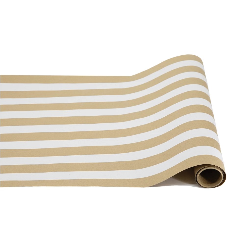hester and cook kraft white classic stripe runner