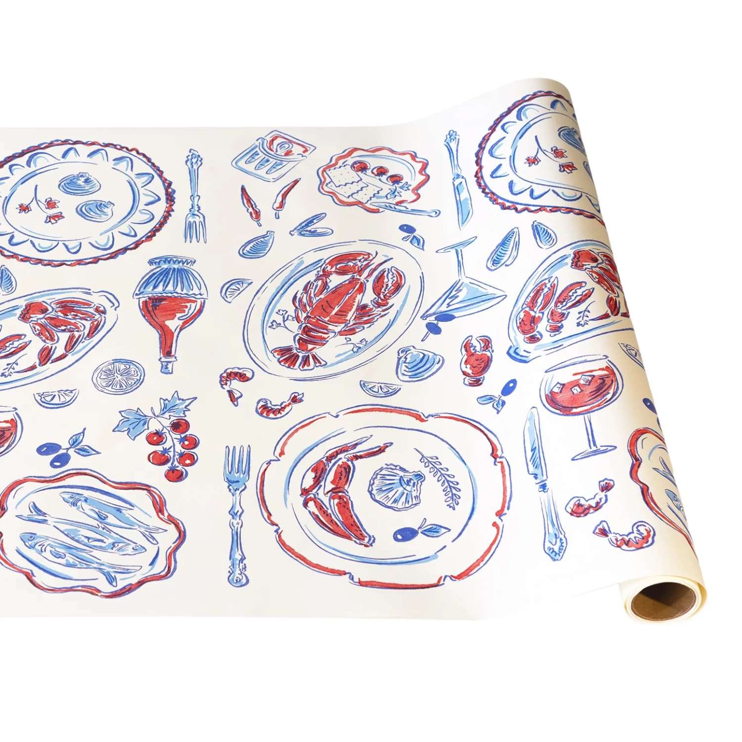 hester and cook seaside party paper table runner